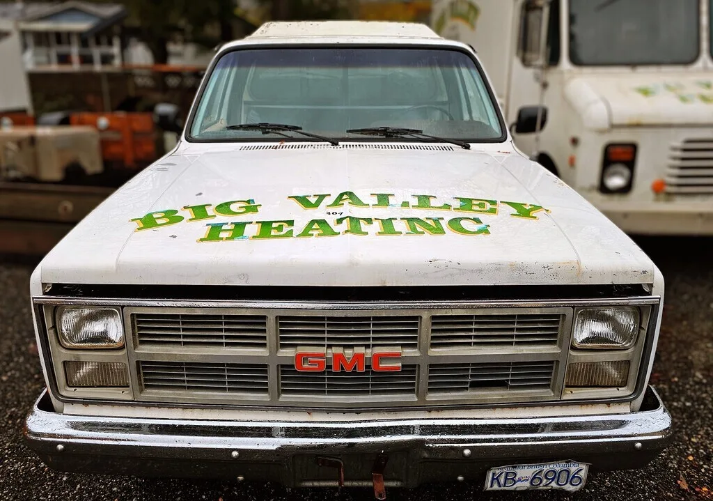 Big Valley Heating's original GMC truck