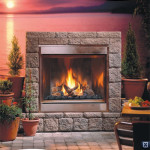 Montigo Ventless Stainless Steel Outdoor Single Sided Fireplace H42VO
